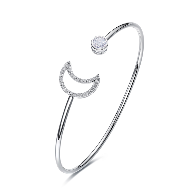 Embellished with crystals from Swarovski Wholesale Fashion Sterling 925 Bangle 2019